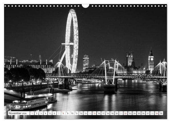Produktbild: London Stadt an der Themse (Wandkalender 2026 DIN A3 quer), CALVENDO Monatskalender