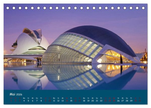 Produktbild: Valencia - Geschichte und Moderne (Tischkalender 2026 DIN A5 quer), CALVENDO Monatskalender