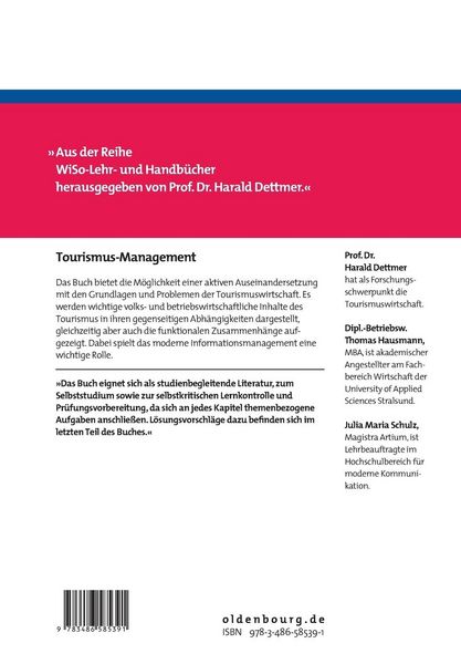 Produktbild: Tourismus-Management