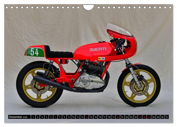 Produktbild: Ducati 500 Sport Desmo (Wandkalender 2026 DIN A4 quer), CALVENDO Monatskalender