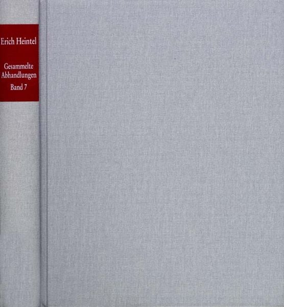 Produktbild: Erich Heintel: Gesammelte Abhandlungen / Band 7: Zur Geschichte der Philosophie I