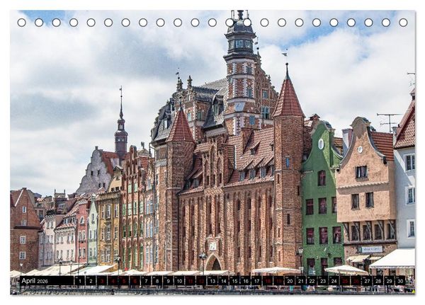 Produktbild: Farbenfrohe H&auml;user, Wohnen in Europa (Tischkalender 2026 DIN A5 quer), CALVENDO Monatskalender