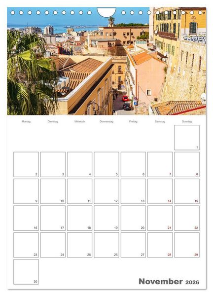 Produktbild: Cagliari - Urlaubsplaner (Wandkalender 2026 DIN A4 hoch), CALVENDO Monatskalender