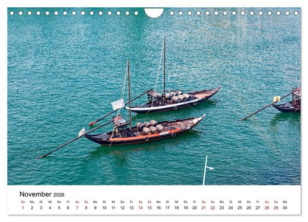Produktbild: Porto und Gaia - Ausblicke und Einsichten (Wandkalender 2026 DIN A4 quer), CALVENDO Monatskalender