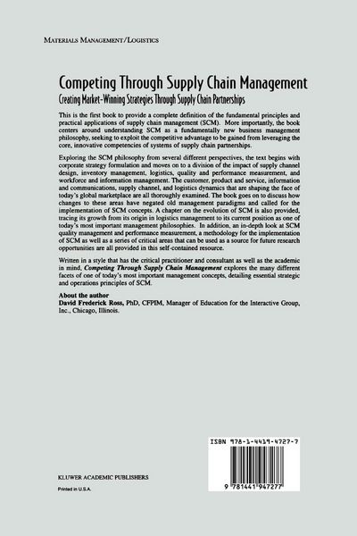 Produktbild: Competing Through Supply Chain Management