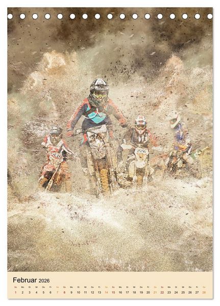 Produktbild: Motocross - Sport der Extreme (Tischkalender 2026 DIN A5 hoch), CALVENDO Monatskalender