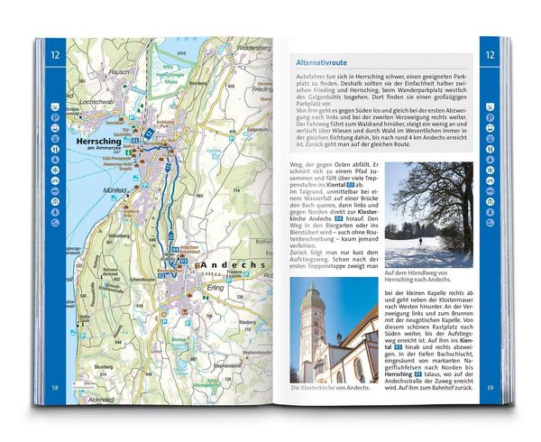 Produktbild: KOMPASS Wanderf&uuml;hrer Pfaffenwinkel, F&uuml;nfseenland, Starnberger See, Ammersee, 60 Touren