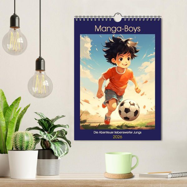 Produktbild: Manga-Boys. Die Abenteuer liebenswerter Jungs (Wandkalender 2026 DIN A4 hoch), CALVENDO Monatskalender