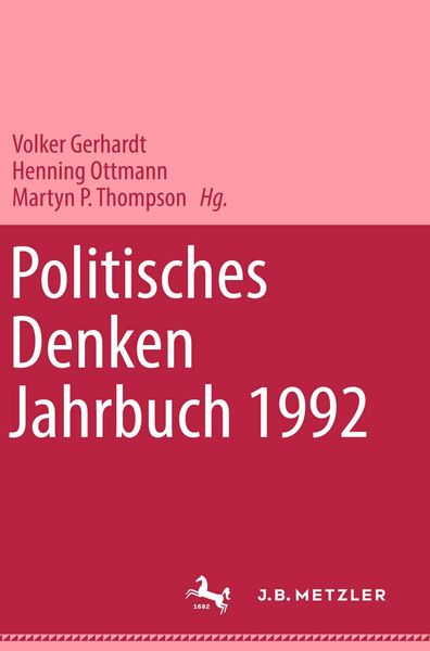 Produktbild: Politisches Denken. Jahrbuch 1992