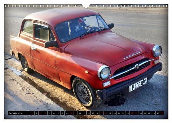 Produktbild: SKODA HITS - Oldtimer der CSSR in Kuba (Wandkalender 2026 DIN A3 quer), CALVENDO Monatskalender