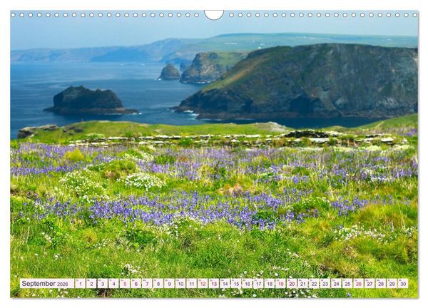 Produktbild: Cornwall im Fr&uuml;hling (Wandkalender 2026 DIN A3 quer), CALVENDO Monatskalender