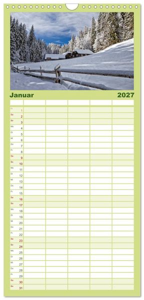 Produktbild: Familienplaner 2027 - Im S&uuml;den von &Ouml;sterreich mit 5 Spalten (Wandkalender, 21 x 45 cm) CALVENDO