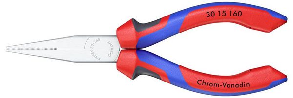 Produktbild: Knipex 30 15 160 Elektronik- u. Feinmechanik Flachzange Gerade Chrom-Vanadium Elektrostahl 160 mm