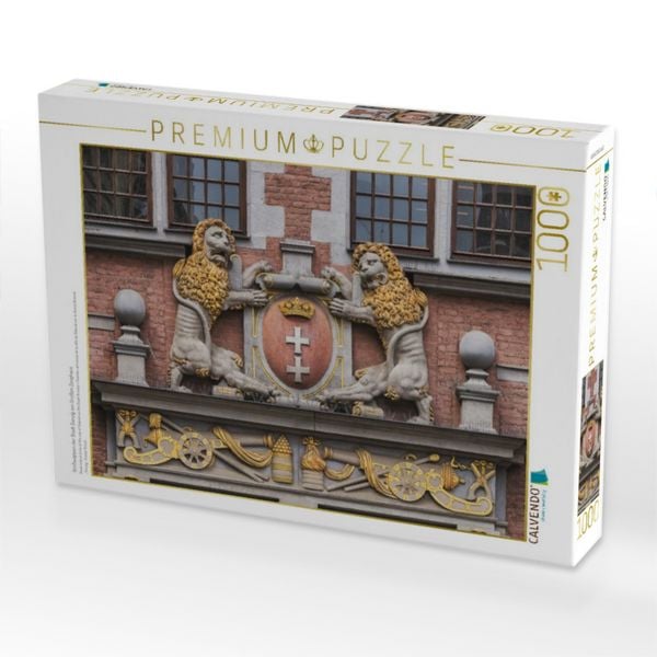 Produktbild: CALVENDO Puzzle Gro&szlig;wappen der Stadt Danzig am Gro&szlig;en Zeughaus | 1000 Teile Lege-Gr&ouml;&szlig;e 64x48cm Foto-Puzzle f&uuml;r gl&uuml;ckliche Stunden