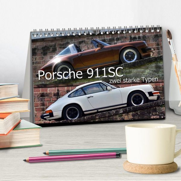 Produktbild: Porsche 911SC - zwei starke Typen (Tischkalender 2026 DIN A5 quer), CALVENDO Monatskalender