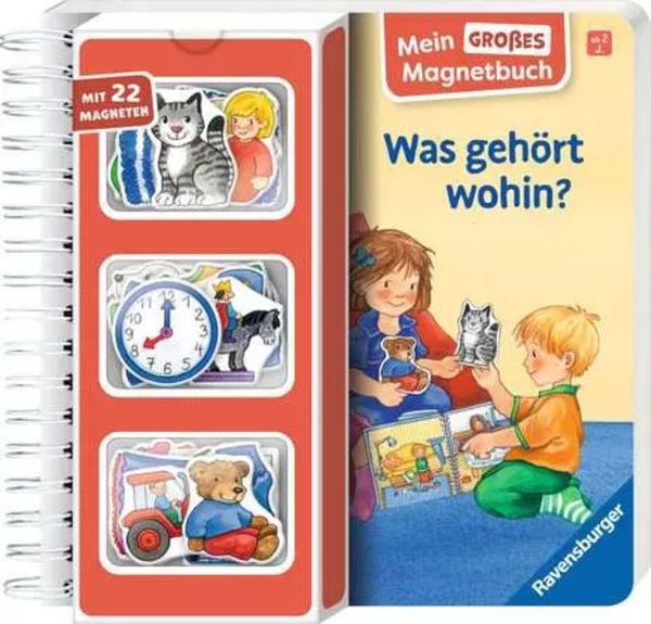 Mein großes Magnetbuch - Was gehört wohin?, Gebundene Ausgabe von Irmgard Eberhard, Ravensburger Verlag GmbH, 9783473421527