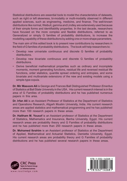 Produktbild: G Families of Probability Distributions