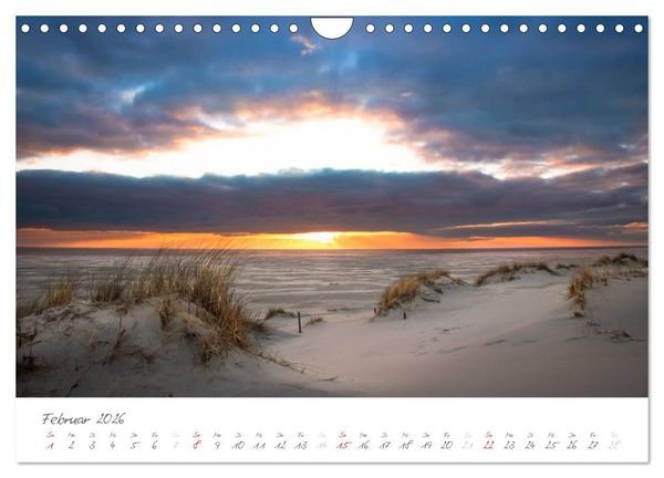 Produktbild: Amrum - Eine farbenfrohe Insellandschaft (Wandkalender 2026 DIN A4 quer), CALVENDO Monatskalender