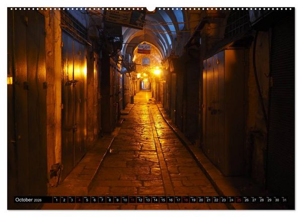 Produktbild: Jerusalem. The Holy City of three religions (High Quality Premium Wall Calendar 2026 DIN A2 landscape),CALVENDO 12 Month Wall Calendar