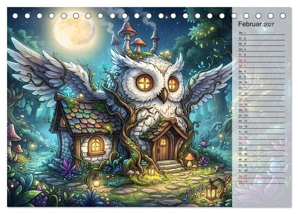 Produktbild: Tierische Fassaden (Tischkalender 2027 DIN A5 quer), CALVENDO Monatskalender