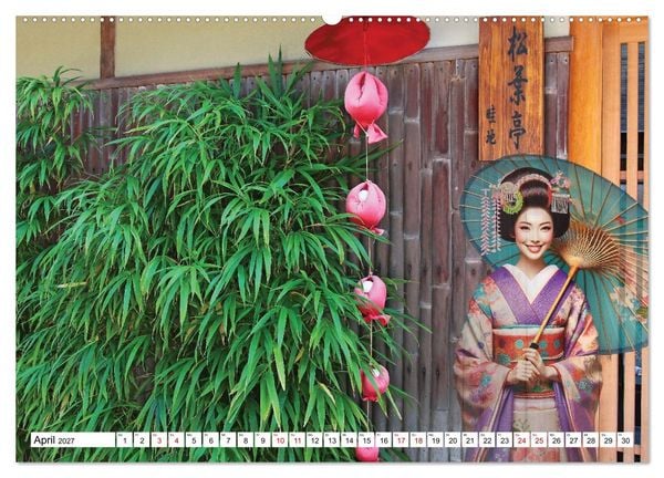 Produktbild: Farbenfrohes Japan (hochwertiger Premium Wandkalender 2027 DIN A2 quer), Kunstdruck in Hochglanz