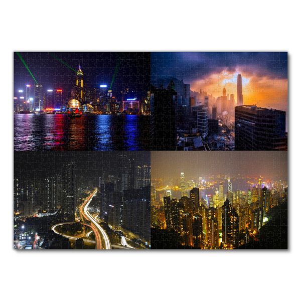 Produktbild: Lais Puzzle Collage Hongkong 1000 Teile