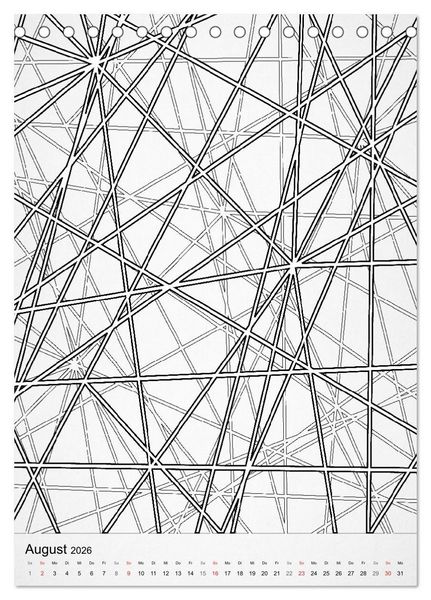 Produktbild: Geometric Graphik Art (Tischkalender 2026 DIN A5 hoch), CALVENDO Monatskalender