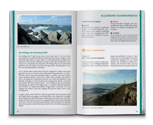 Produktbild: KOMPASS Wanderf&uuml;hrer Jakobsweg Camino del Norte, 36 Etappen mit Extra-Tourenkarte
