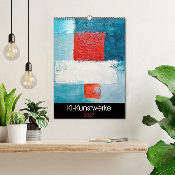 Produktbild: KI-Kunstwerke (Wandkalender 2027 DIN A3 hoch), CALVENDO Monatskalender
