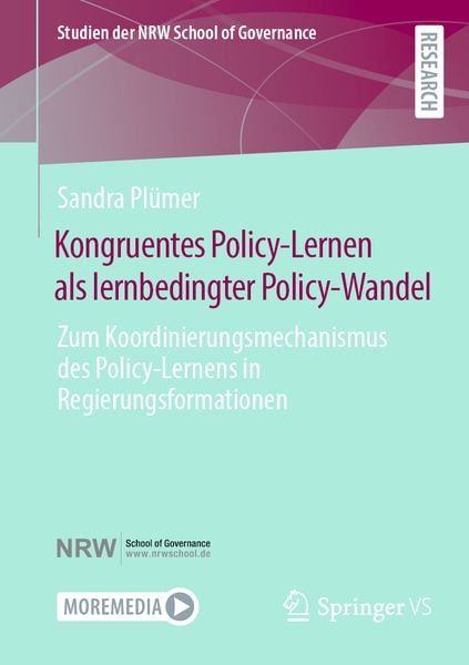 Produktbild: Kongruentes Policy-Lernen als lernbedingter Policy-Wandel