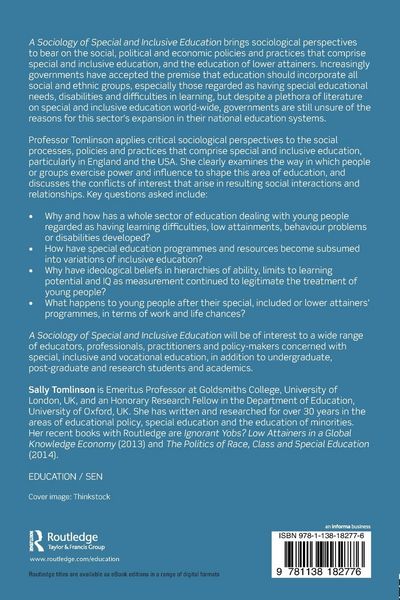Produktbild: A Sociology of Special and Inclusive Education