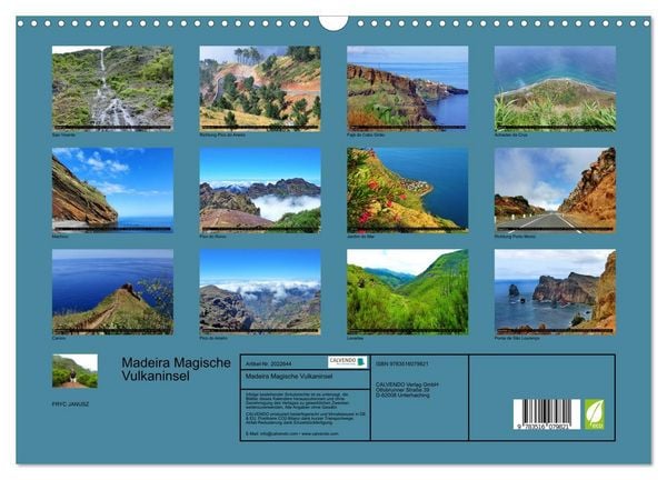 Produktbild: Madeira Magische Vulkaninsel (Wandkalender 2026 DIN A3 quer), CALVENDO Monatskalender