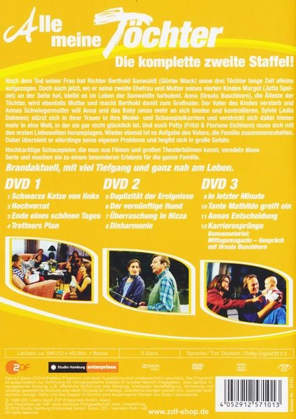 Produktbild: Alle meine T&ouml;chter - Staffel 2 [3 DVDs]