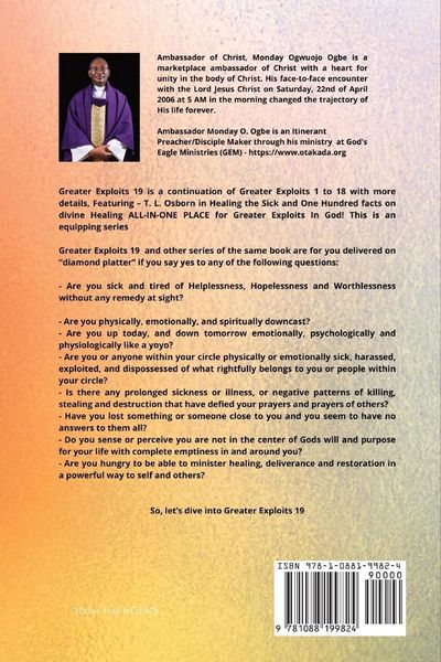 Produktbild: Greater Exploits - 19 Featuring - T. L. Osborn In Healing the Sick and One Hundred facts..