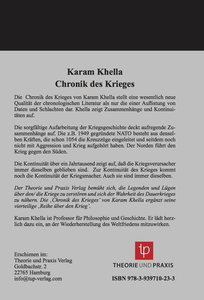Produktbild: Chronik des Krieges