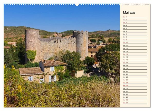 Produktbild: Katharerburgen - Entdeckungen im Pays Cathare (hochwertiger Premium Wandkalender 2026 DIN A2 quer), Kunstdruck in Hochglanz