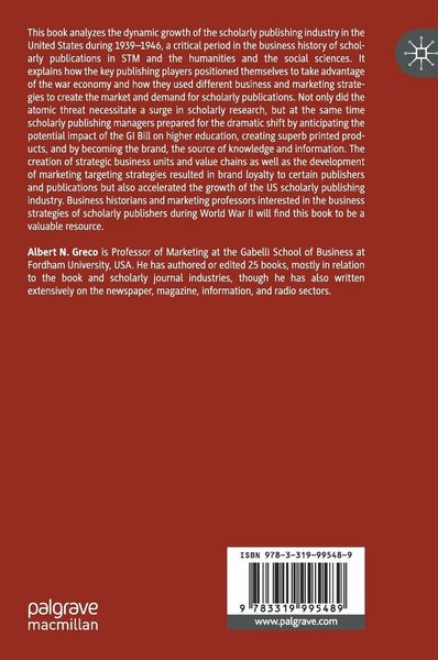 Produktbild: The Growth of the Scholarly Publishing Industry in the U.S.