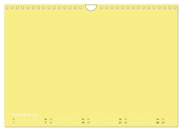 Produktbild: Bastelkalender - Gelb (Wandkalender 2026 DIN A4 quer), CALVENDO Monatskalender