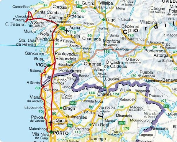 Produktbild: ROTHER Wanderf&uuml;hrer Jakobsweg - Caminho Portugu&ecirc;s