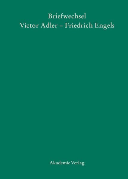 Produktbild: Victor Adler / Friedrich Engels, Briefwechsel