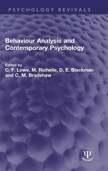 Produktbild: Behaviour Analysis and Contemporary Psychology