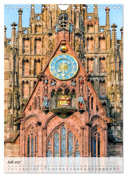 Produktbild: N&uuml;rnberg in Hochformat (Wandkalender 2027 DIN A4 hoch), CALVENDO Monatskalender