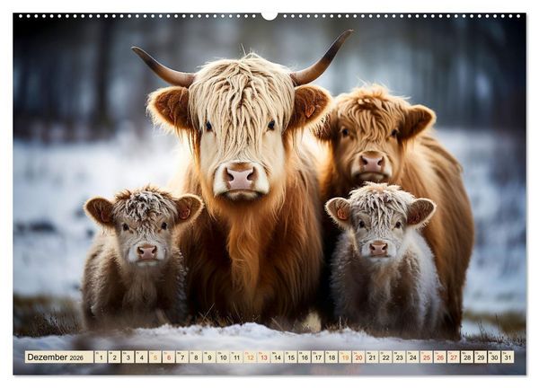 Produktbild: Viele Tiere auf dem Bauernhof (hochwertiger Premium Wandkalender 2026 DIN A2 quer), Kunstdruck in Hochglanz
