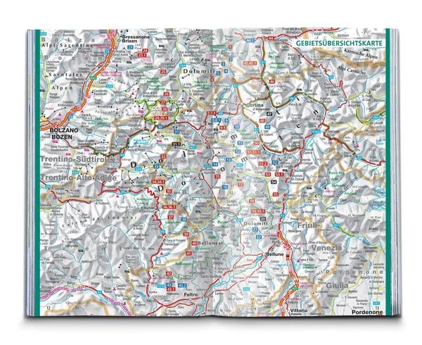 Produktbild: KOMPASS Wanderf&uuml;hrer Dolomiten H&ouml;henweg 1 bis 3, 71 Touren
