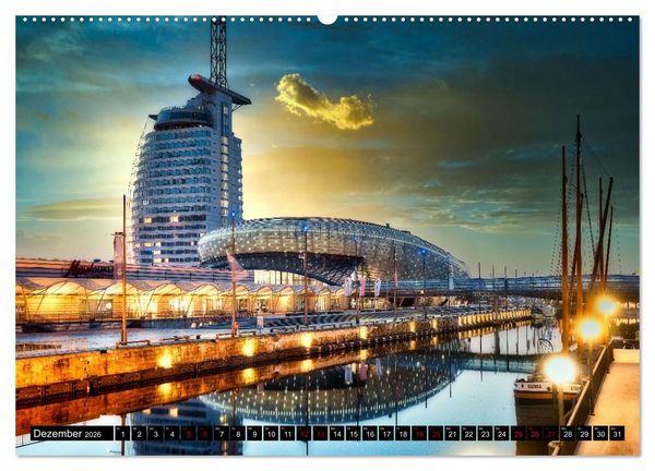 Produktbild: BREMERHAVEN Maritimes in der Seestadt (hochwertiger Premium Wandkalender 2026 DIN A2 quer), Kunstdruck in Hochglanz