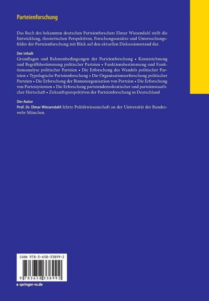 Produktbild: Parteienforschung