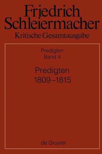 Produktbild: Predigten 1809-1815