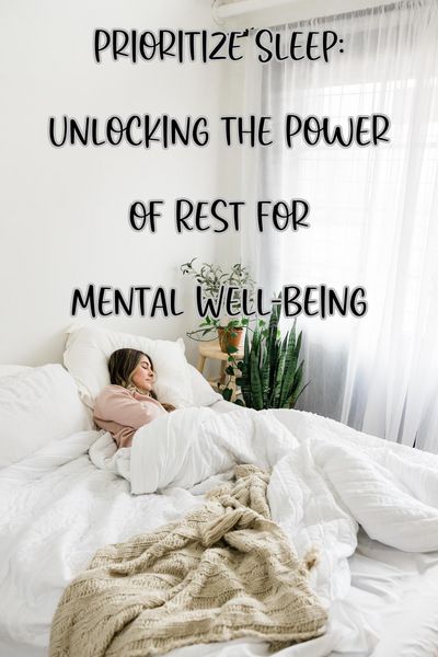 Produktbild: Prioritize Sleep: Unlocking the Power of Rest for Mental Well-being