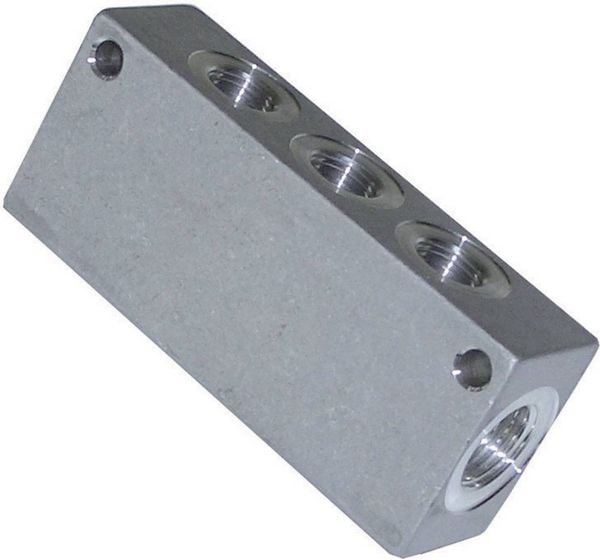 Produktbild: ICH Verteilerblock, einseitig 60416 10 bar (max)
