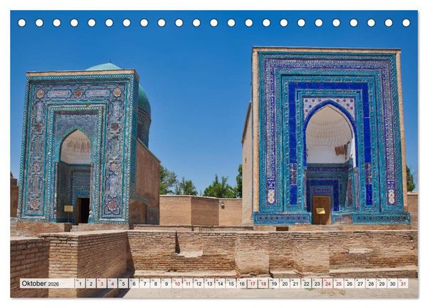 Produktbild: Usbekistan Mythos Seidenstra&szlig;e hautnah (Tischkalender 2026 DIN A5 quer), CALVENDO Monatskalender